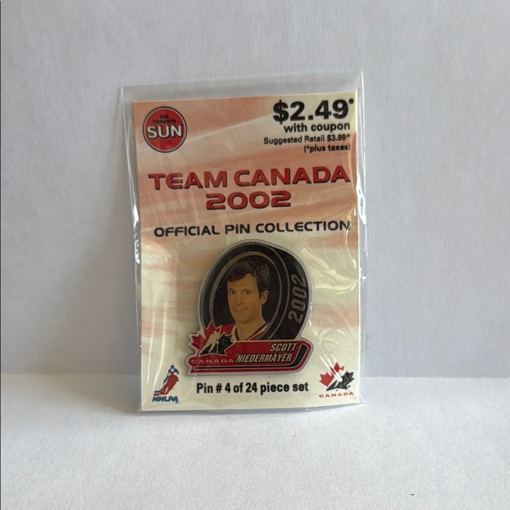 Scott Niedermayer 2002 Team Canada Collectors Pin / Pin #4